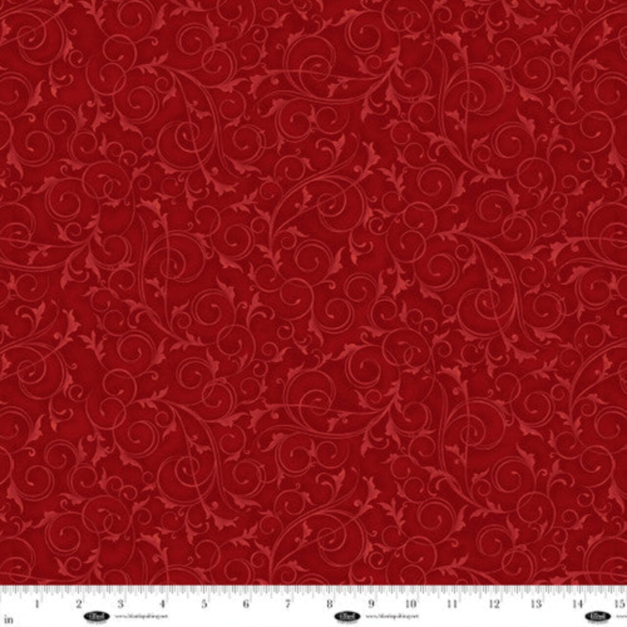 Fabric Blank Quilting Ruby Swirls and Twirls 108" Wide Back by the Quarter Yard 4221-88